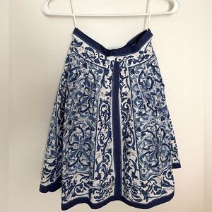 Dolce & Gabbana blue majolica skirt